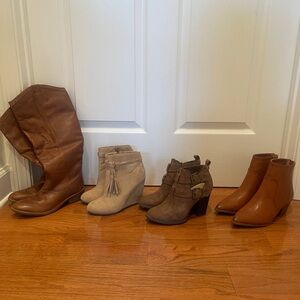 Women's Tall Boots Short Boots Ankle Booties Franco Just Fab Qupid Forever 21